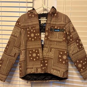 KAVU WOMEN'S FLORAL & PAISLEY BANDANA PRINT DELMONT JACKET